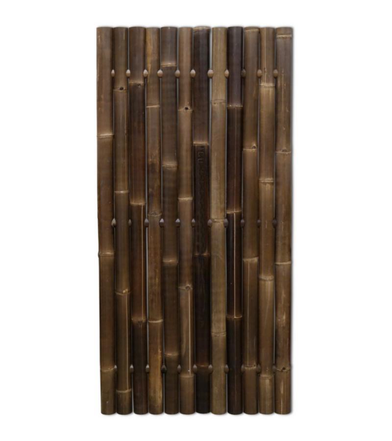 Bamboe schutting zwart 90 x 180 cm x 60-80 mm